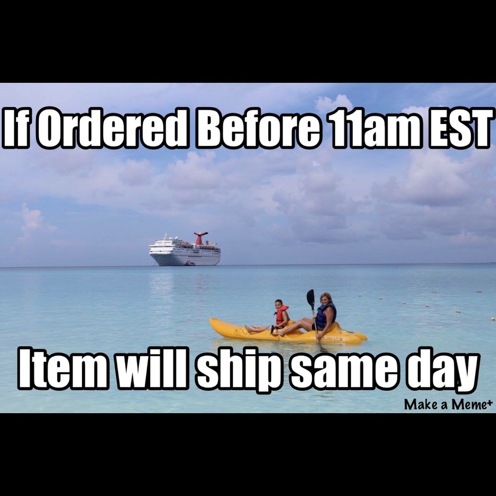 Order before 11am est and receive ship same day